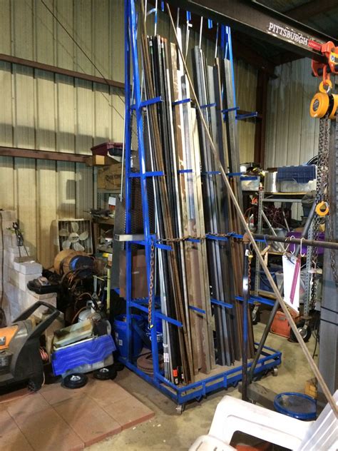 steel rack for holding machinery